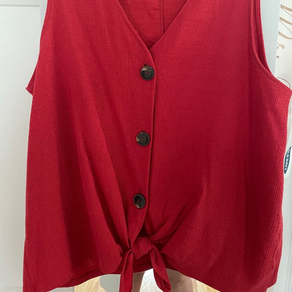 BNWT Old Navy Tie Front Tank Top